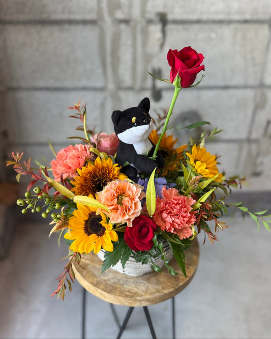 アレンジメント【柴男】マスコッと付き🐶