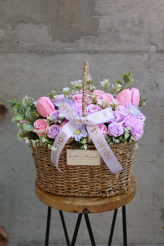 サボンフラワー バスケット【送料込み】