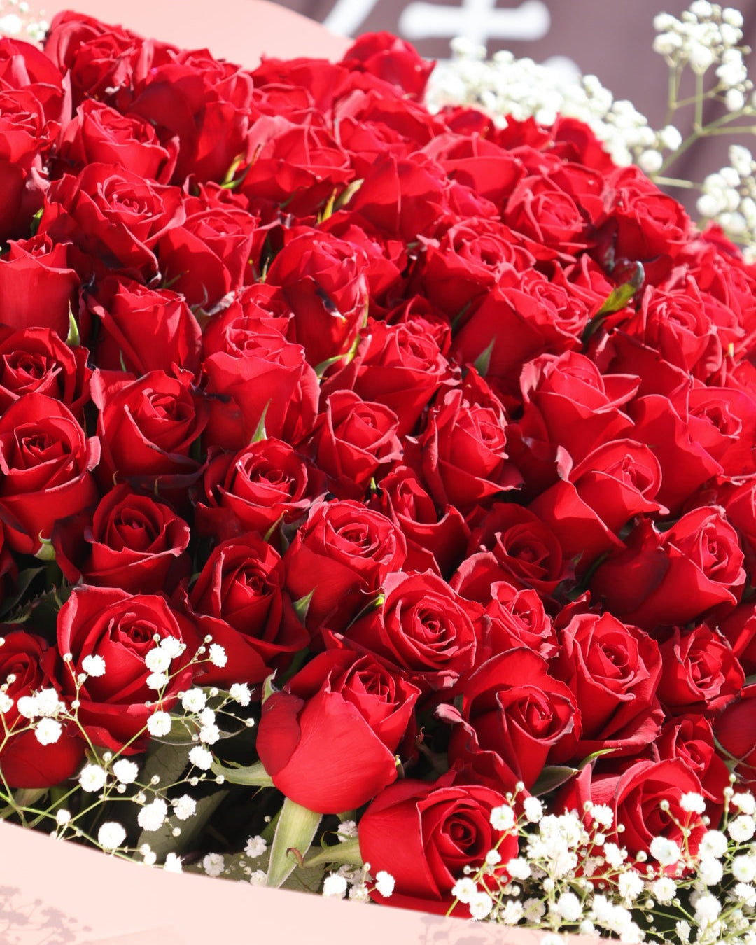 １０８本のバラ【アフターサービス付き】