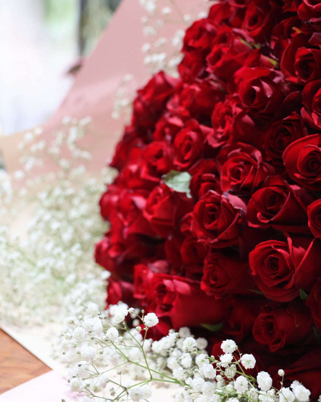 １０８本のバラ【アフターサービス付き】