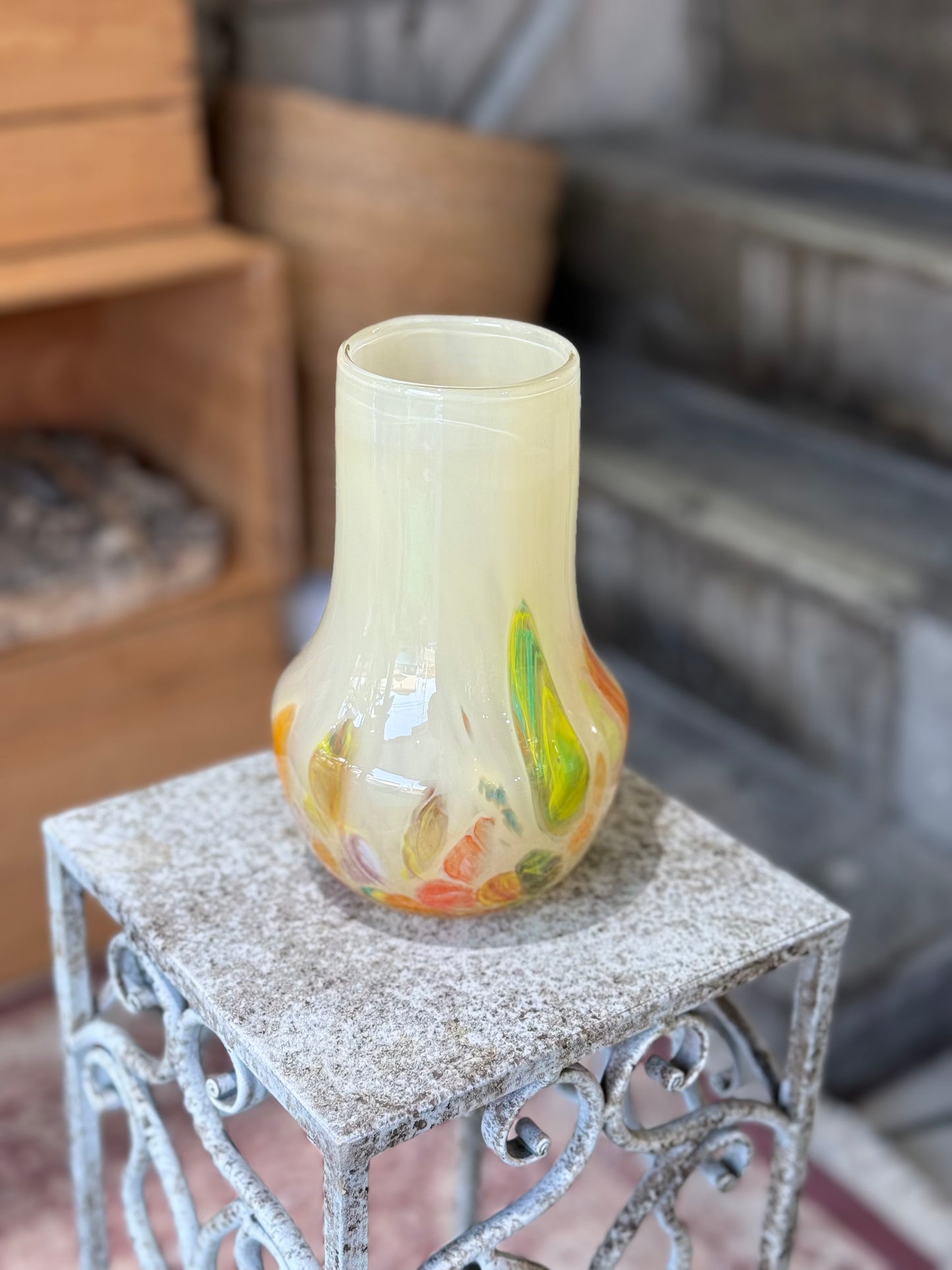 ひだまり色の花瓶【送料無料】