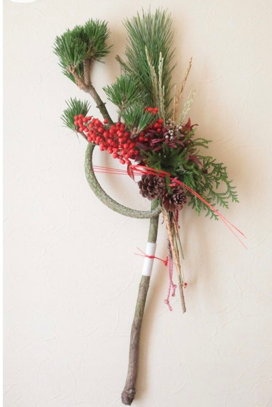 ★生花★【数量限定】オーナーが作る迎春オリジナルしめ飾り【12/24～27の発送】