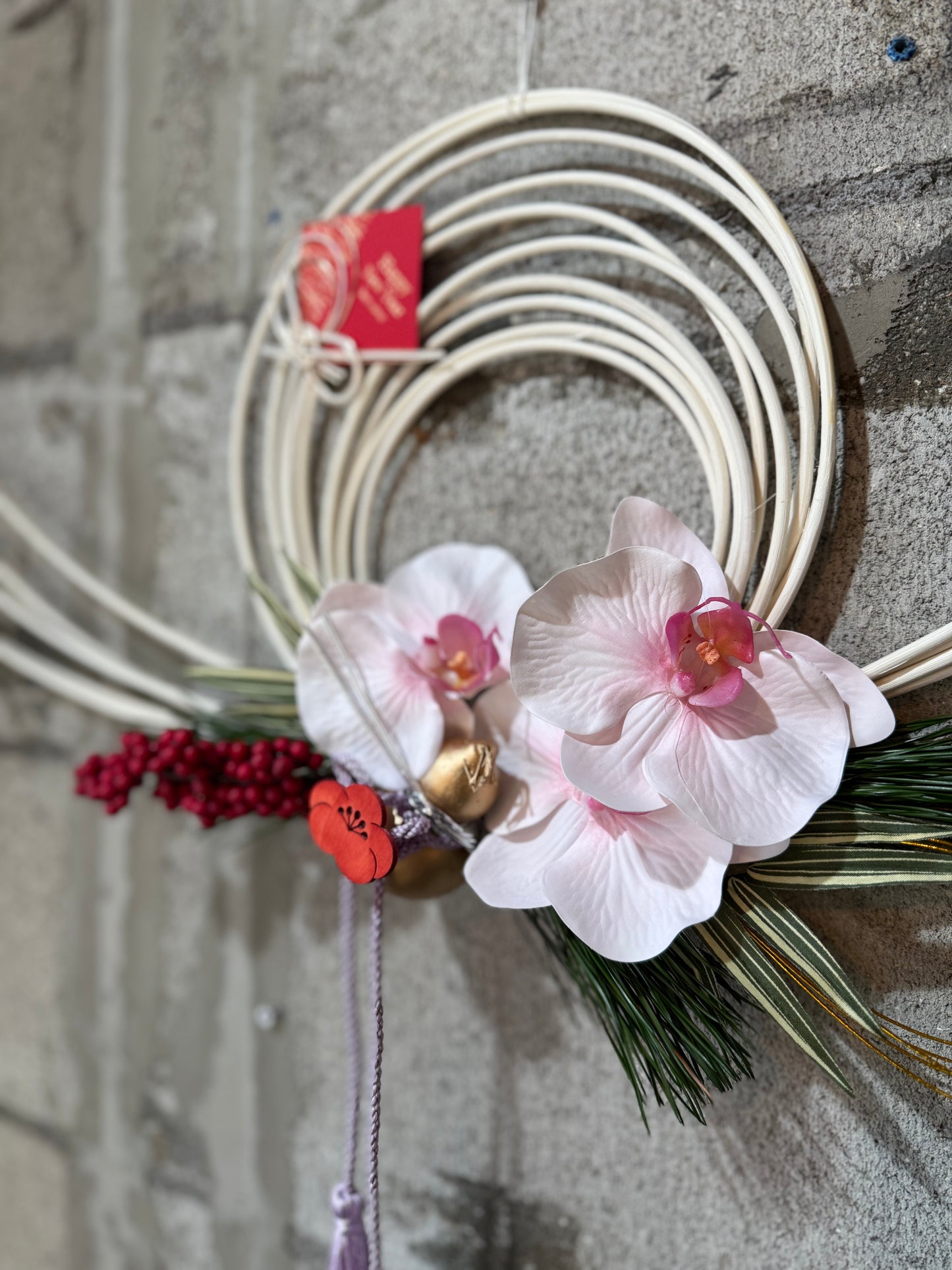 ★造花★【数量限定！！】一点ものしめ飾り