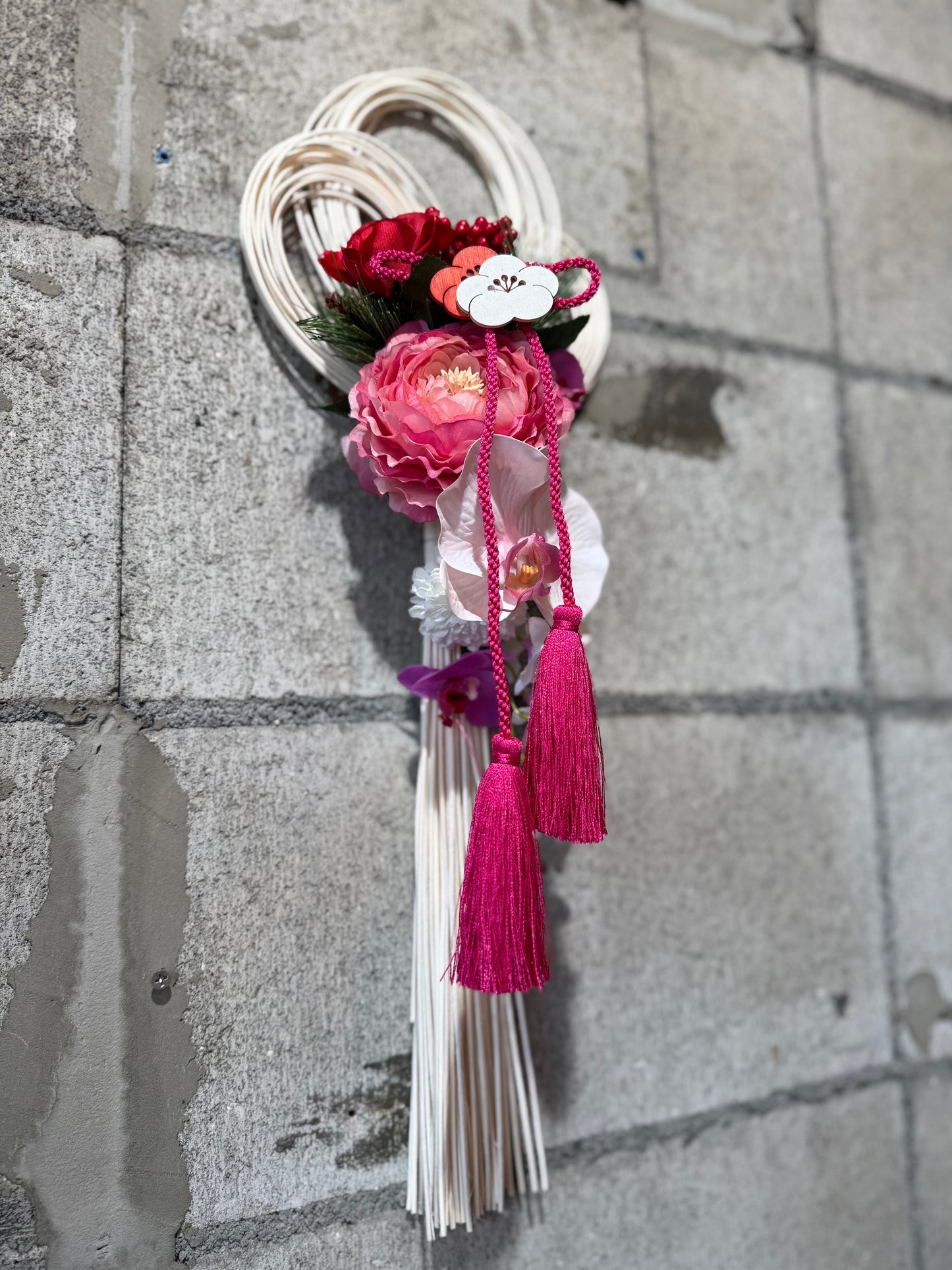 ★造花★【数量限定！！】一点ものしめ飾り