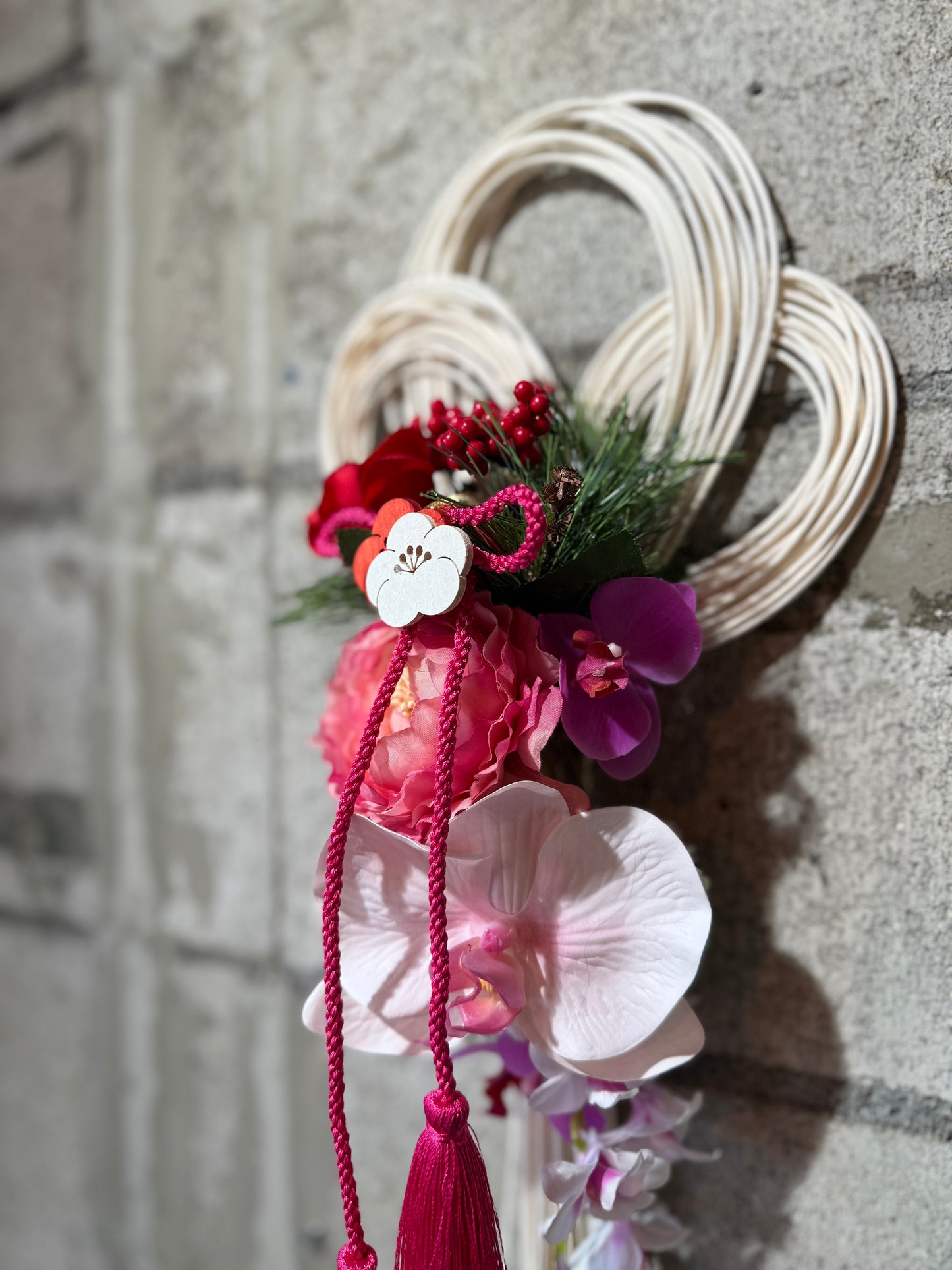 ★造花★【数量限定！！】一点ものしめ飾り