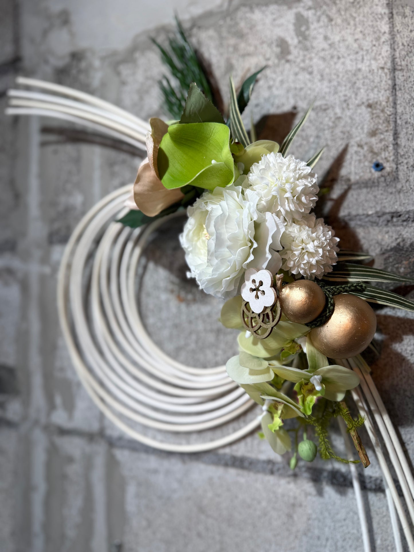 ★造花★【数量限定！！】一点ものしめ飾り