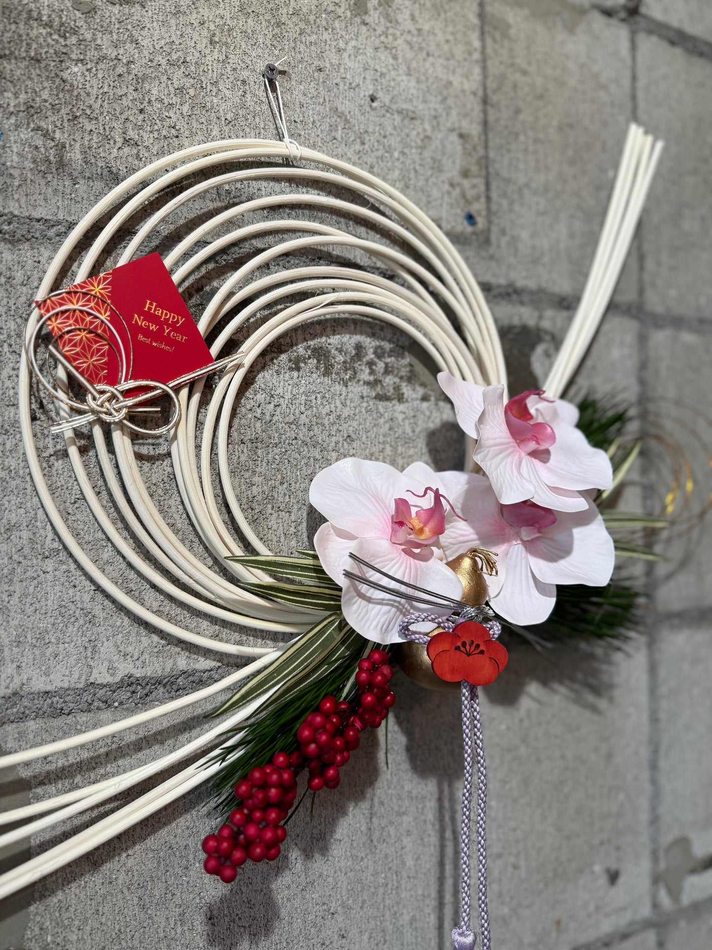 ★造花★【数量限定！！】一点ものしめ飾り