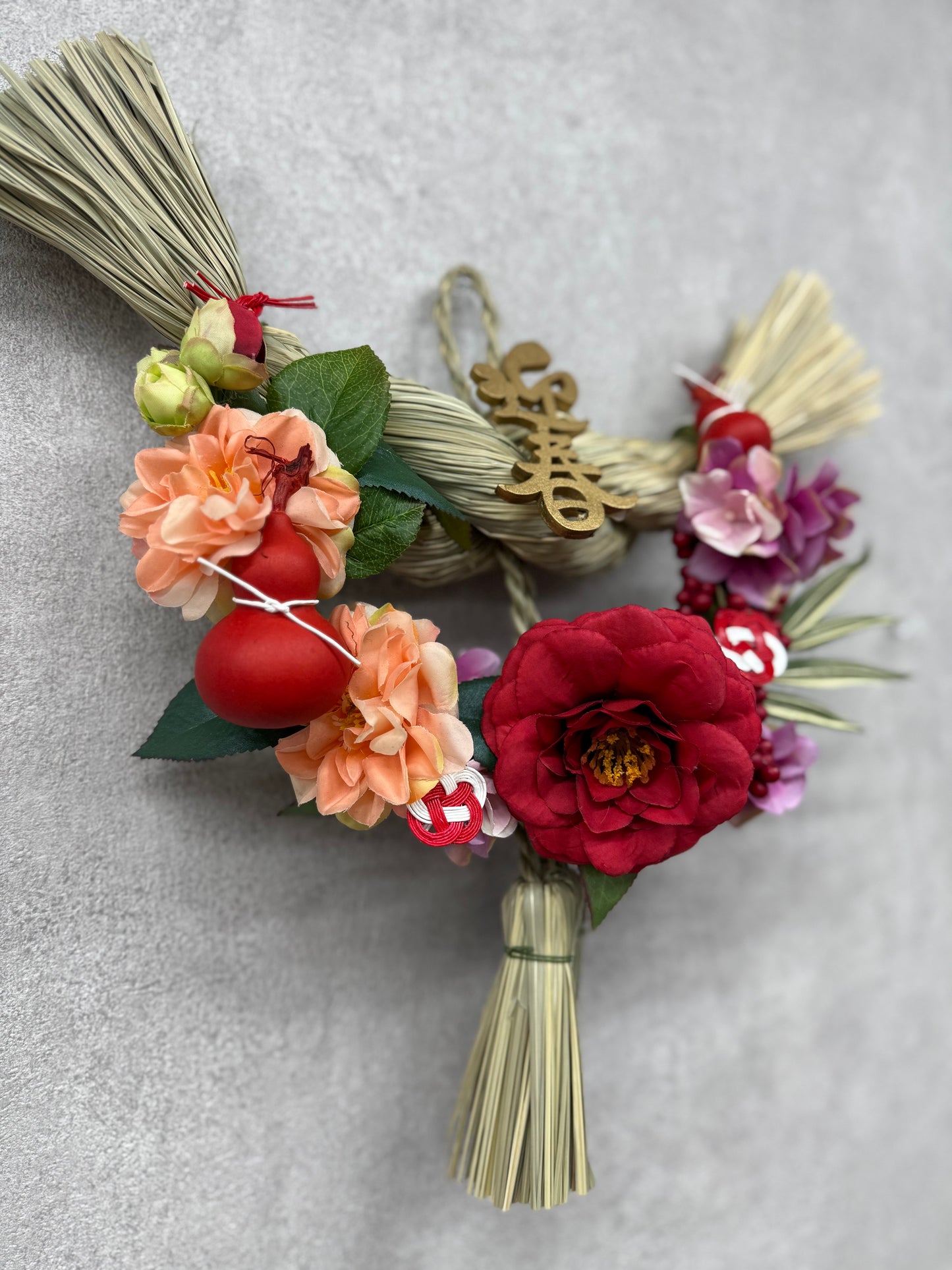 ★造花★【数量限定！！】一点ものしめ飾り