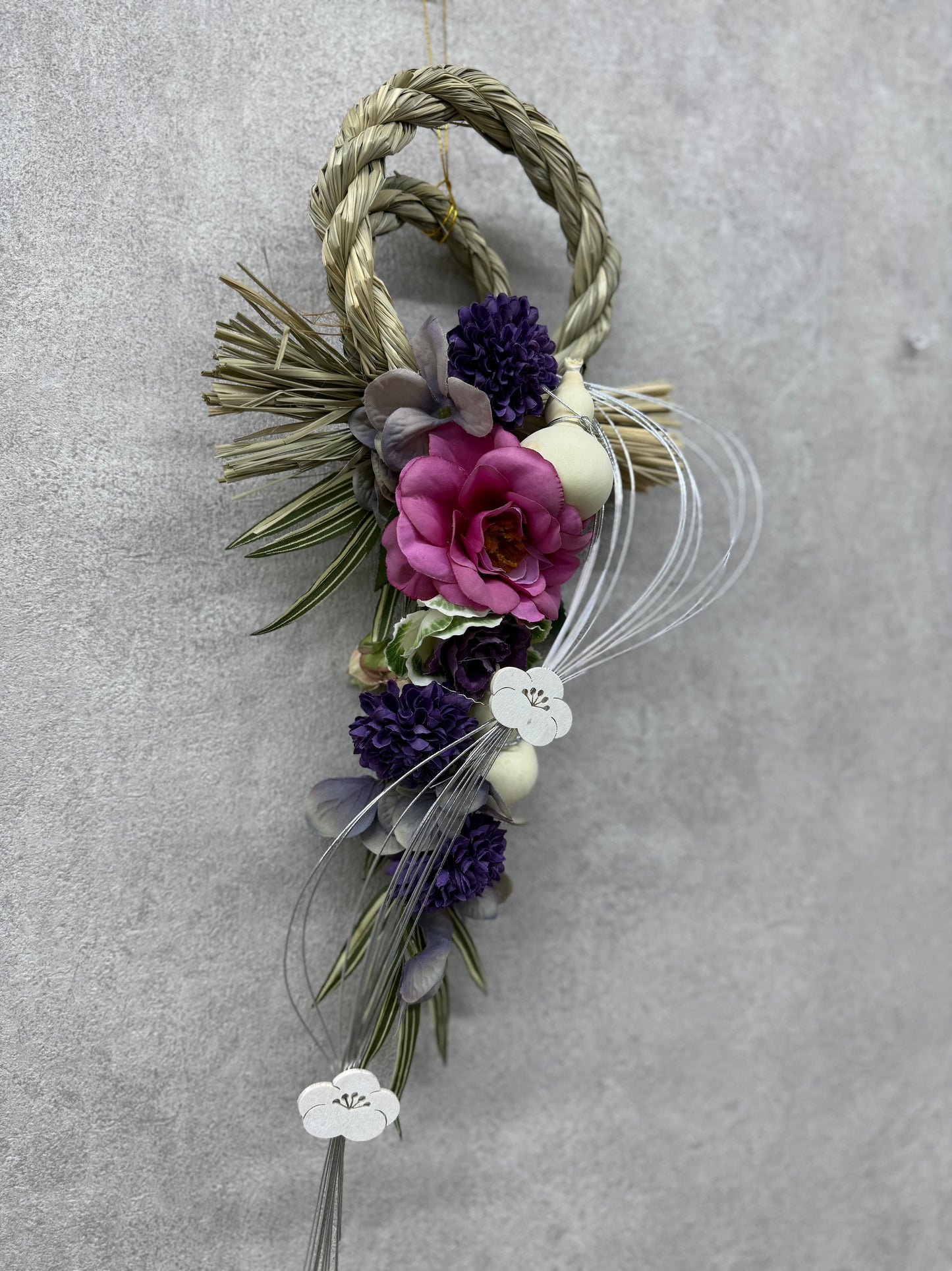 ★造花★【数量限定！！】一点ものしめ飾り