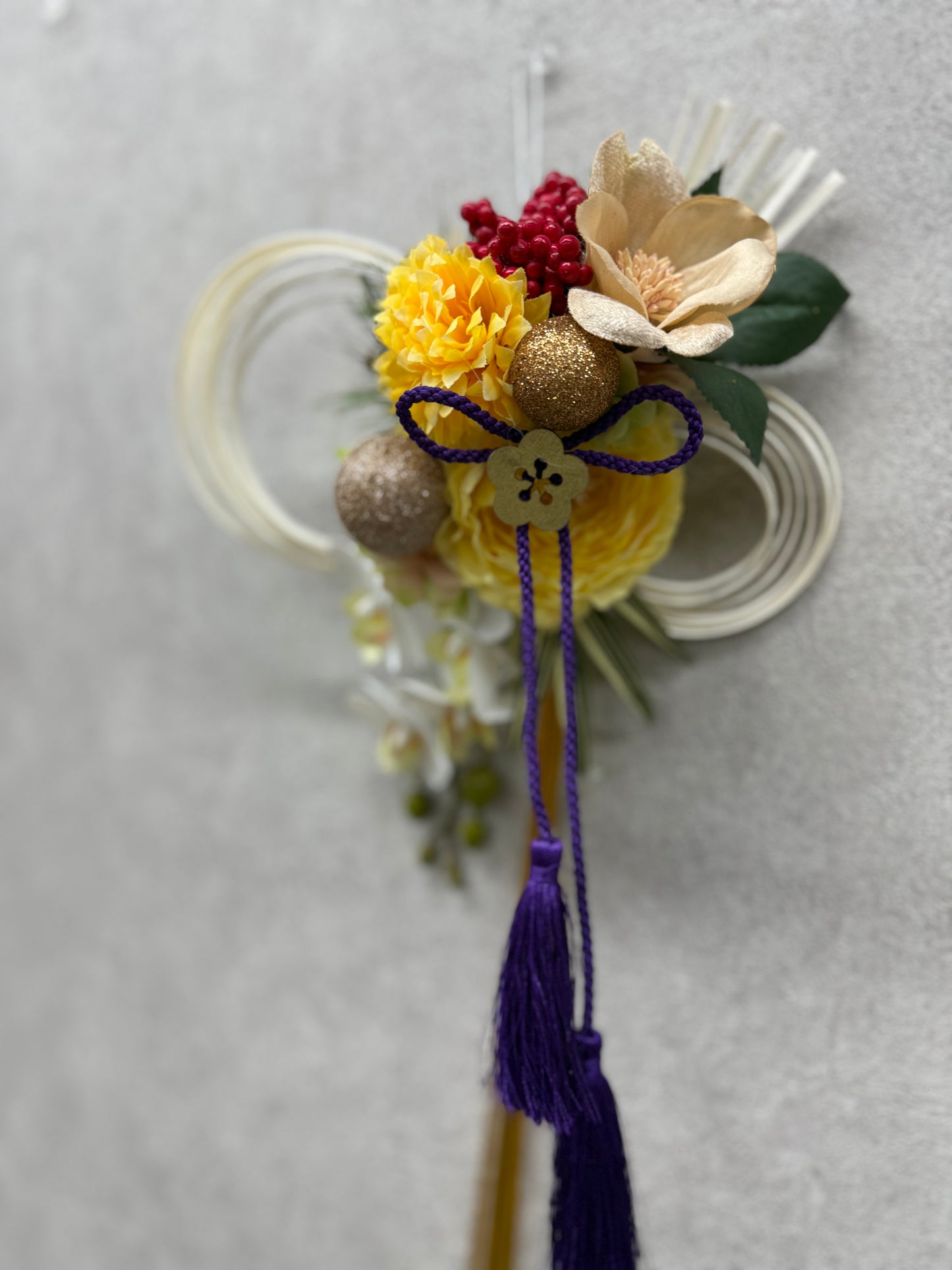 ★造花★【数量限定！！】一点ものしめ飾り