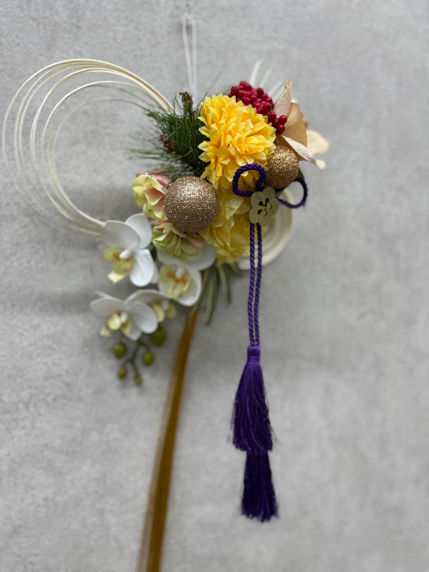 ★造花★【数量限定！！】一点ものしめ飾り