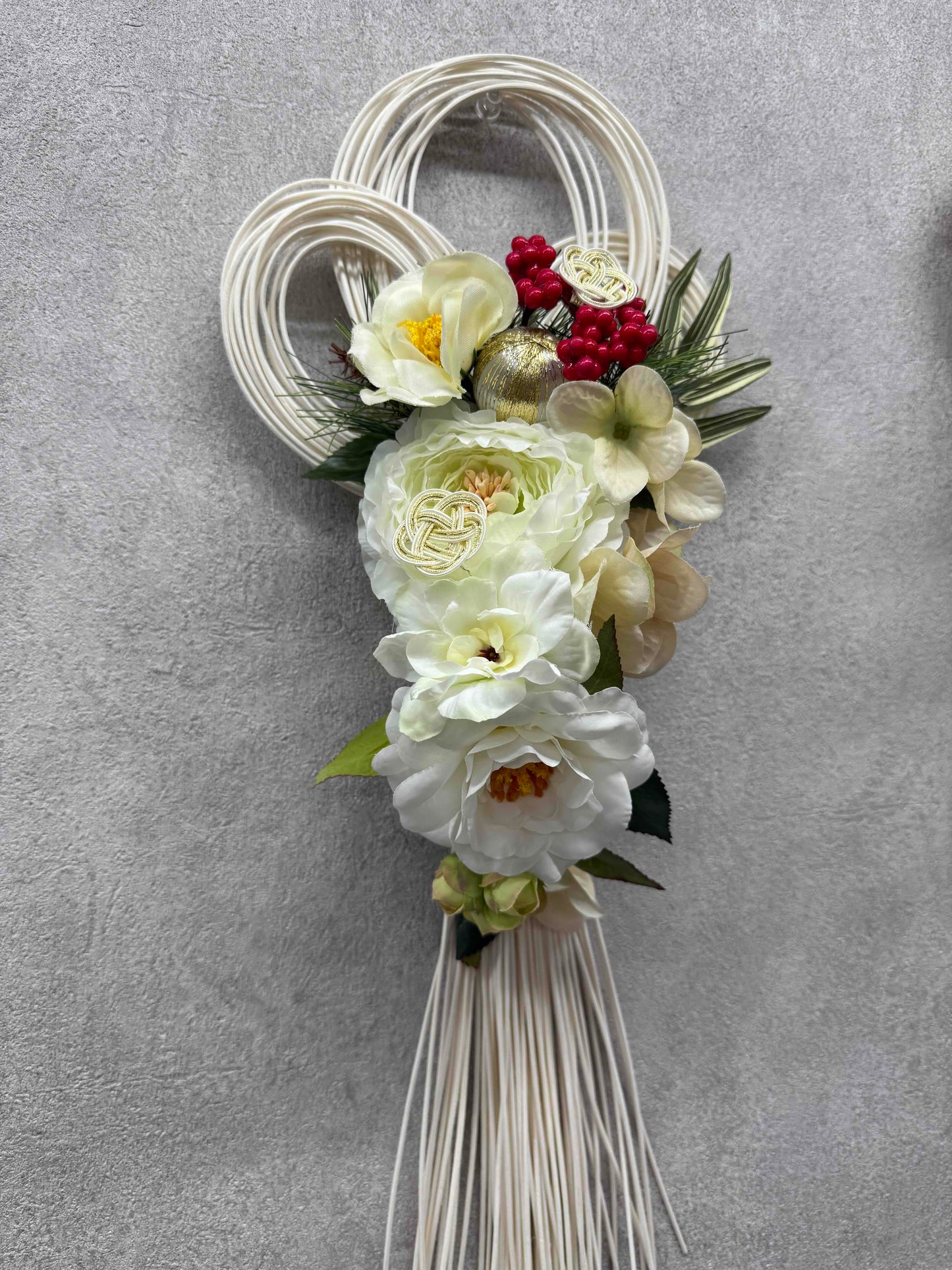 ★造花★【数量限定！！】一点ものしめ飾り