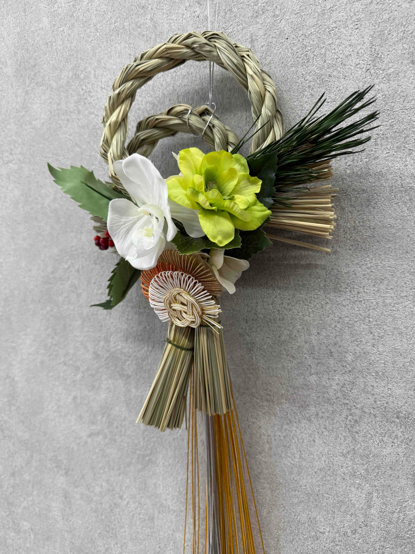 ★造花★【数量限定！！】一点ものしめ飾り