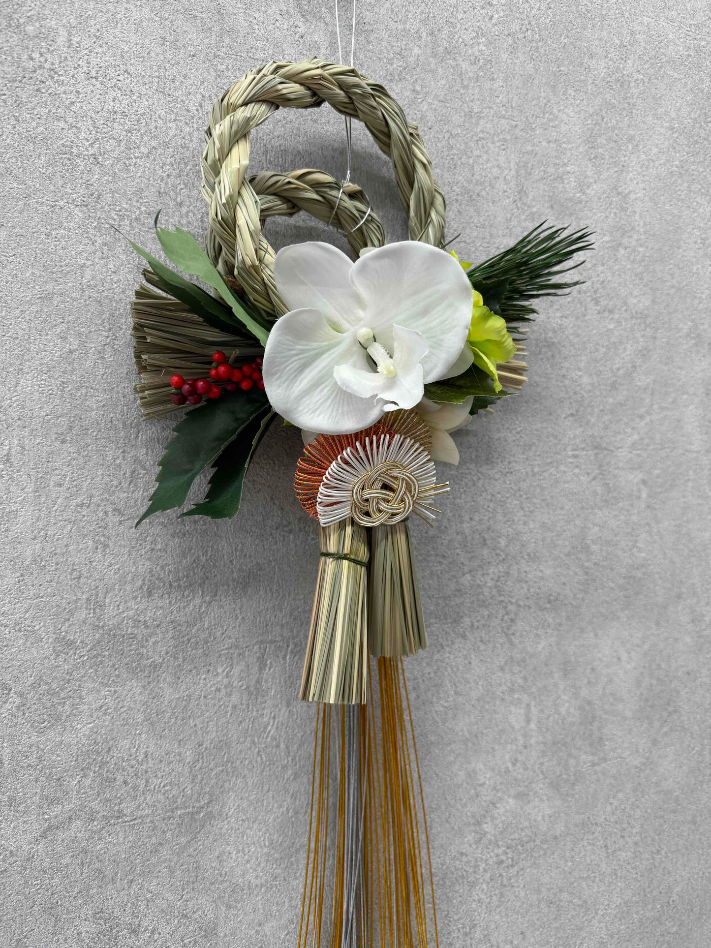 ★造花★【数量限定！！】一点ものしめ飾り