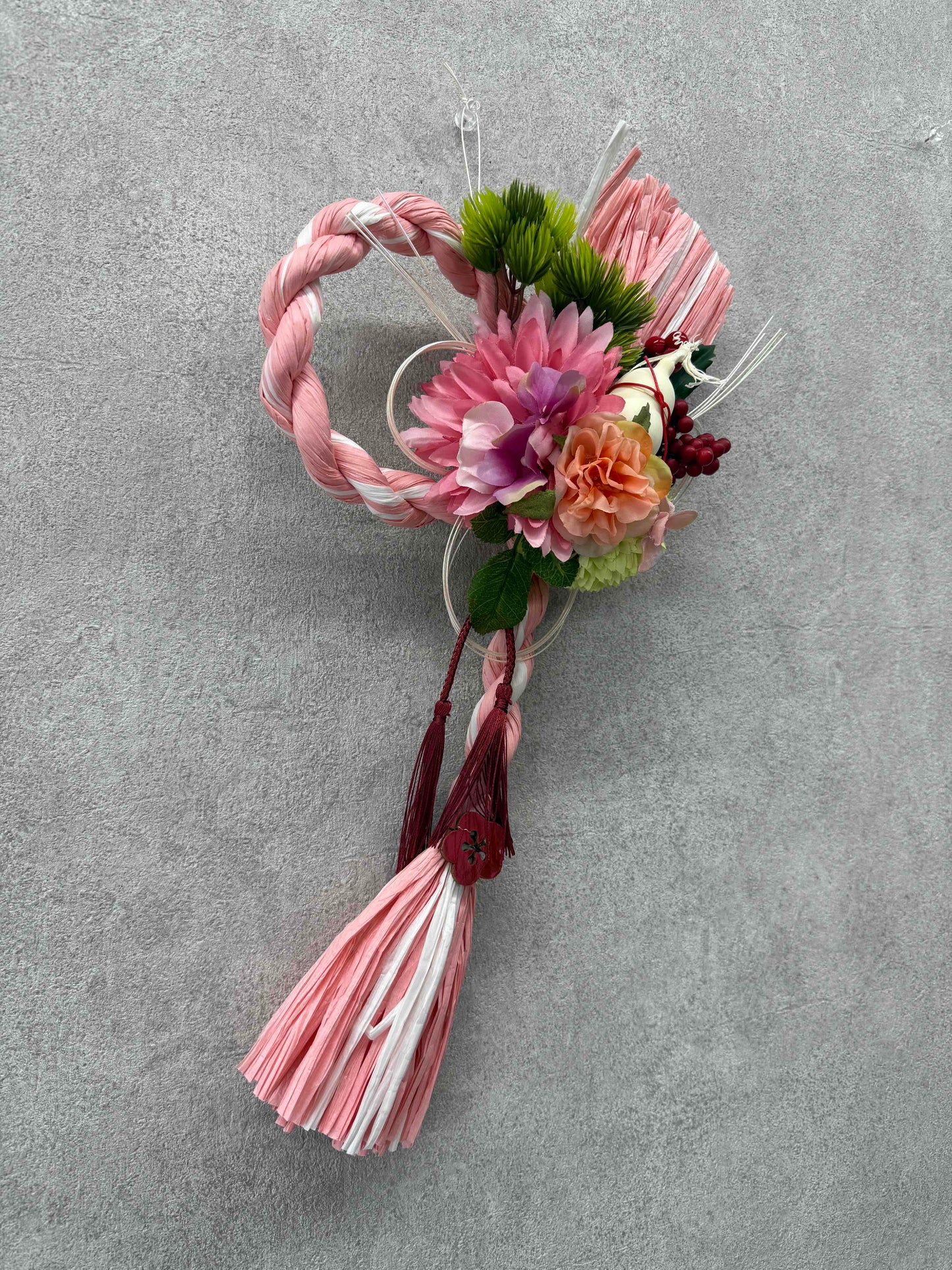 ★造花★【数量限定！！】一点ものしめ飾り