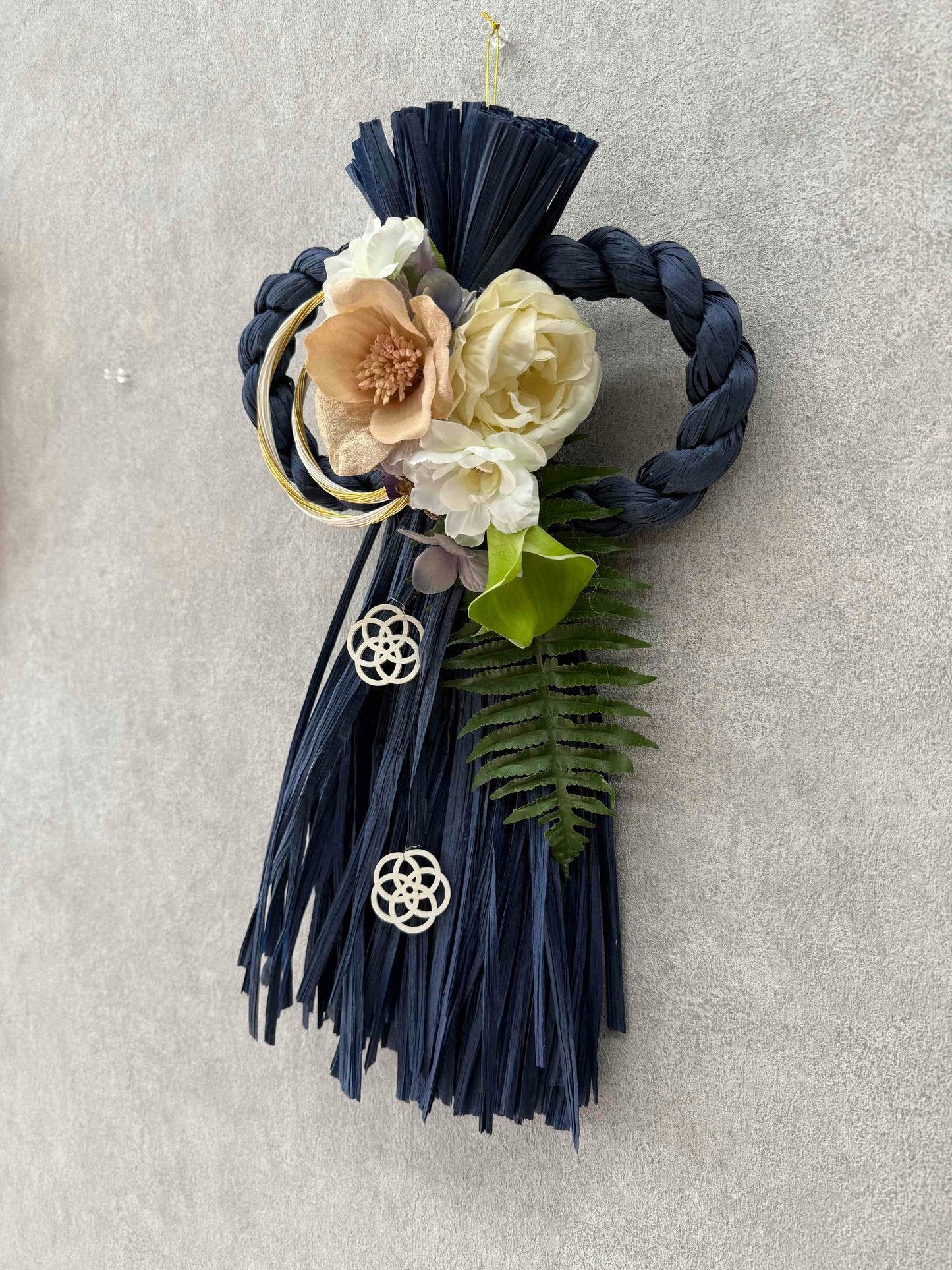 ★造花★【数量限定！！】一点ものしめ飾り