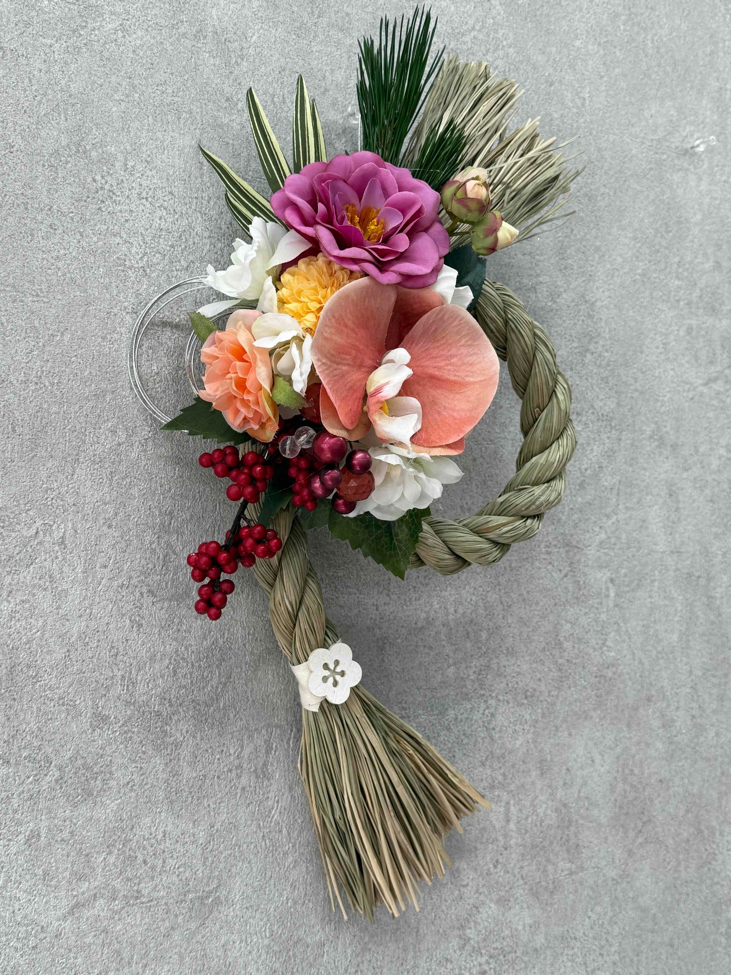 ★造花★【数量限定！！】一点ものしめ飾り