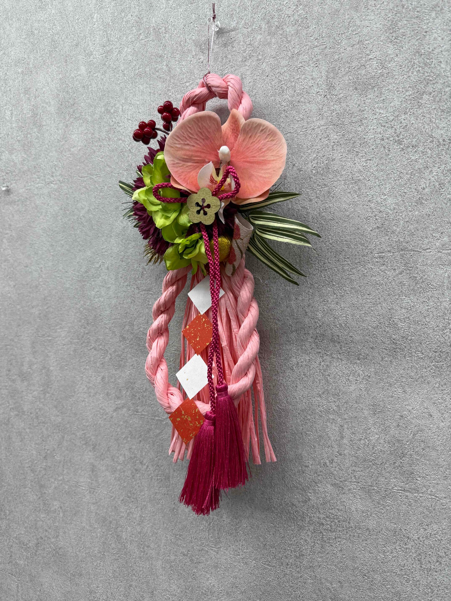 ★造花★【数量限定！！】一点ものしめ飾り