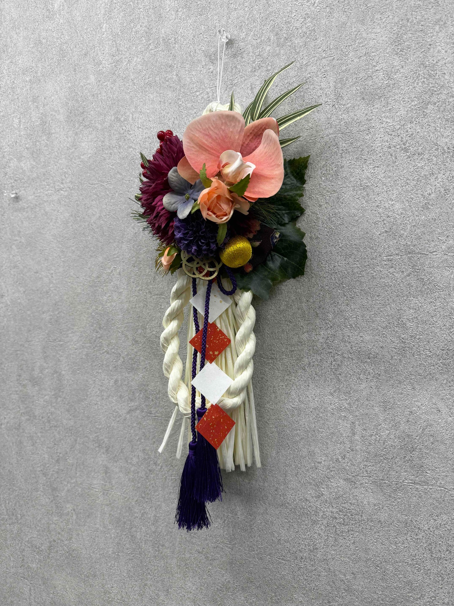 ★造花★【数量限定！！】一点ものしめ飾り